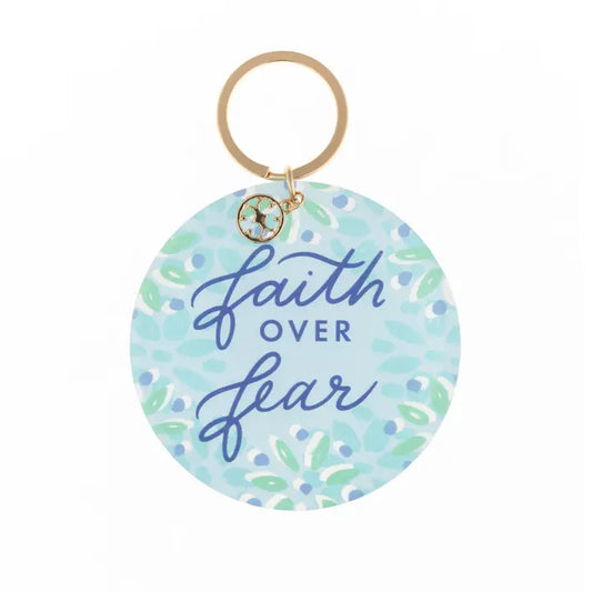 Acrylic Keychain Faith Over Fear