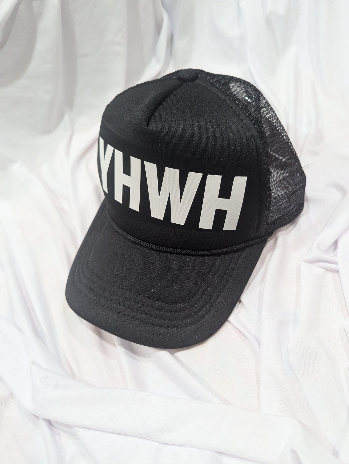 TRUCKER HAT FOAM FRONT MESH BACK HAT CAP BLACK AND TEAL