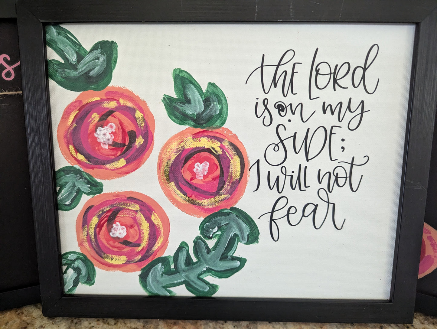 Canvas Framed Art limited edition I will not fear