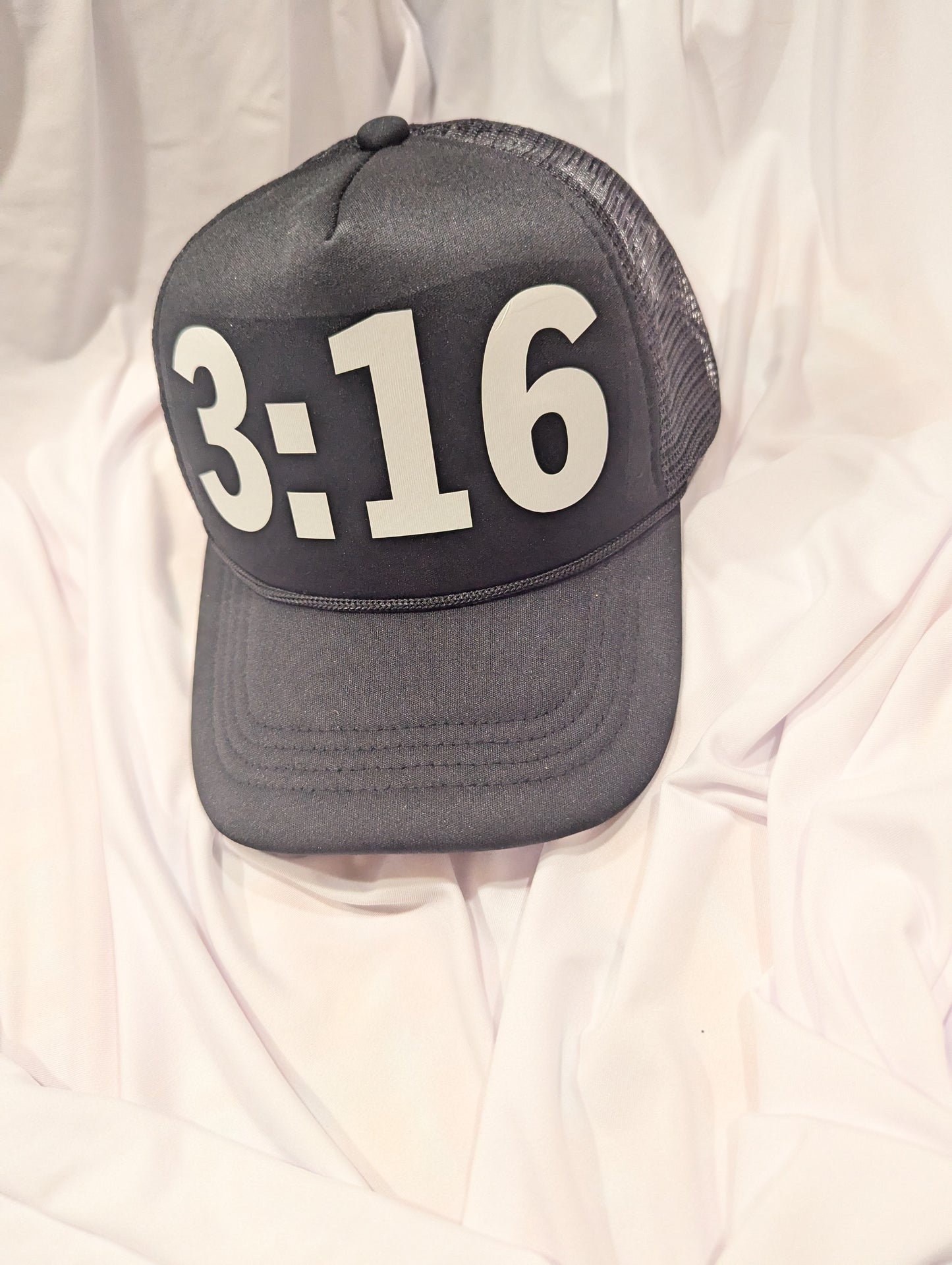 TRUCKER HAT FOAM FRONT MESH BACK HAT CAP BLACK AND TEAL